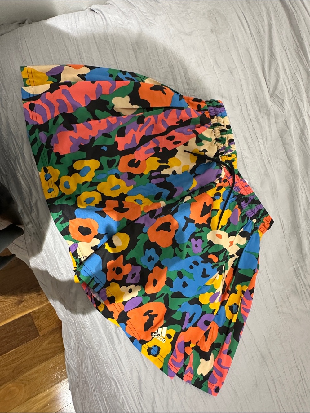 adidas Women's Bright Multi-Color Floral Camo Athletic Shorts